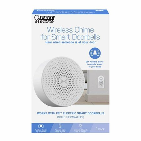 COOL KITCHEN Plastic Wireless Door Chime Bell White CO3310201